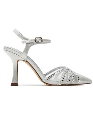 Menbur Heeled Mules - Metallic
