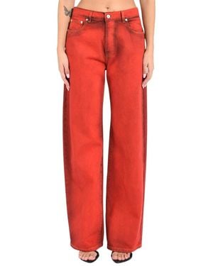 MSGM Loose-Fit Jeans - Red