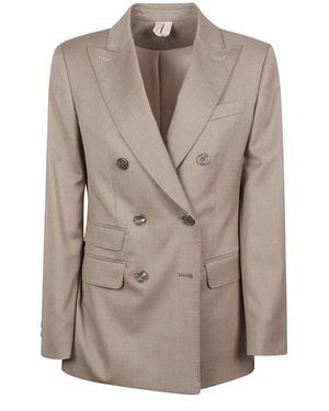 Max Mara Cupola Double-Breasted Jacket - Bruin