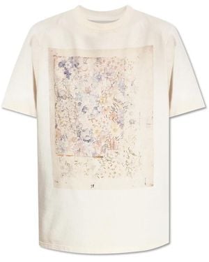 Golden Goose T-Shirt Mit Druck - Natur