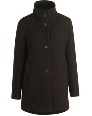 Betty Barclay Jassen ,Bruin ,Single-Breasted Coat - Zwart
