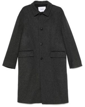 Hevò Single-Breasted Coats - Black