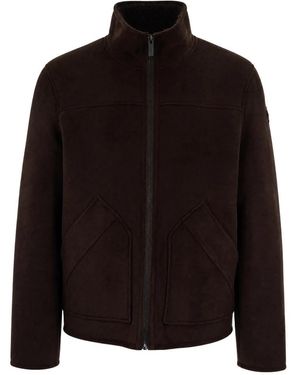 Colmar Fitness ,Bruin ,Polyester Fleece Jas - Zwart