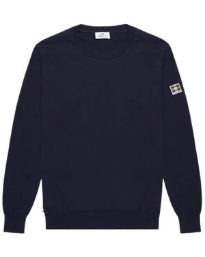 Aquascutum Round-Neck Knitwear - Blu