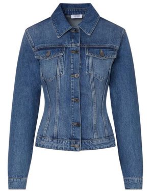 Liu Jo Jassen ,Blauw ,Denim Denim Jack Met Touwtjes