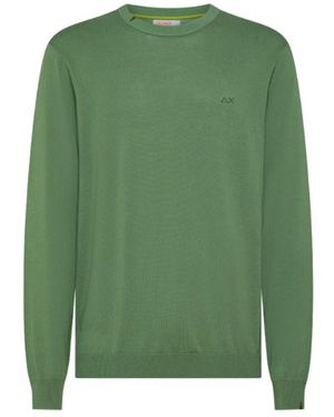 Sun 68 Round-Neck Knitwear - Green