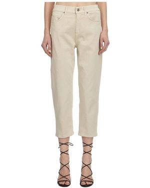 Dondup Cropped Pants - Natural