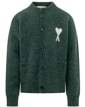 Ami Paris Crewneck Vest - Groen