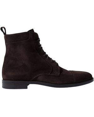 SCAROSSO Lace-Up Boots - Black
