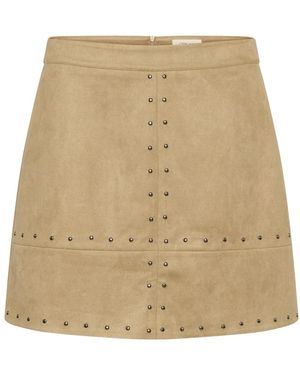 Cream Short Skirts - Neutro