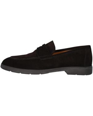 Magnanni Schoenen ,Bruin ,Suède Tempo Penny - Zwart