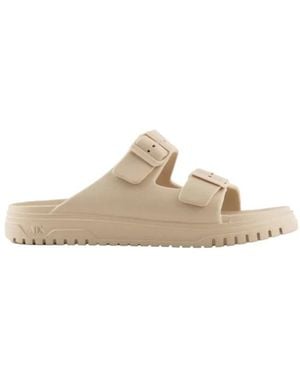 ARMANI EXCHANGE Herren Sandalen Aus Acetatmaterial - Mettallic