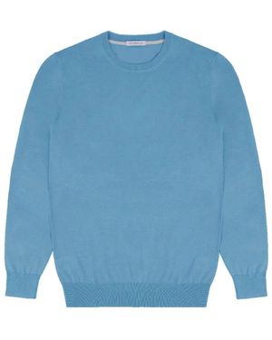 People Of Shibuya Hoodies & Sweatvesten ,Blauw ,Katoen Ronde Hals Trui