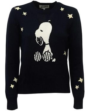 MC2 Saint Barth New Queen P Snoopy Cashmere Jumper - Blue
