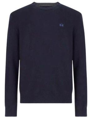 La Martina Crew Neck Sweater Wool Cas - Blauw