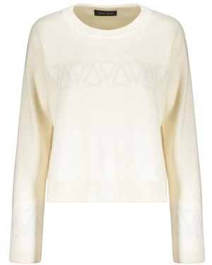 Herno Rondgebreide Pullover - Wit