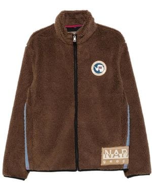 Napapijri Faux Fur & Shearling Jackets - Marron