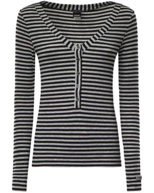 Pinko V-Neck Knitwear - Negro