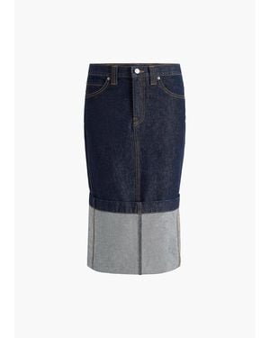 KHAITE Denim Skirts - Blue