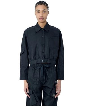 Ganni Light Jackets - Blue