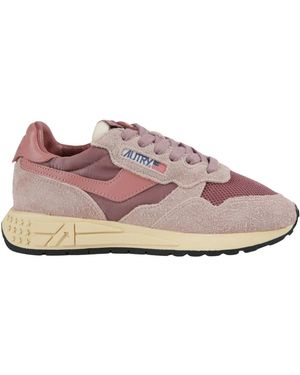 Autry Schoenen ,Roze ,Leer Reelwind Low