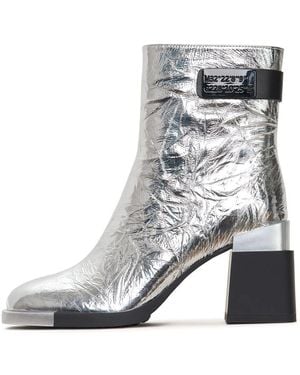 CESARE GASPARI Blockabsatz Stiefeletten Dita - Grau