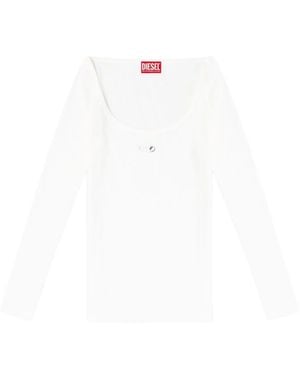 DIESEL Long Sleeve T-Shirts - White
