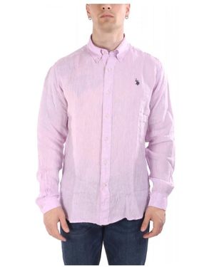 U.S. POLO ASSN. Casual Shirts - Purple
