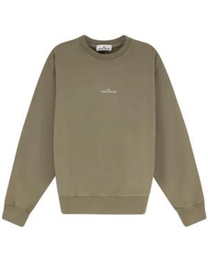 Stone Island Crew Neck Sweatshirt - Groen