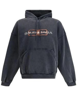 Balenciaga Hoodies - Blue