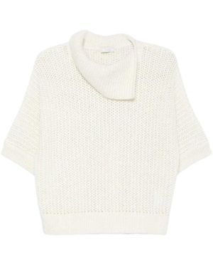 Peserico Trui Met Ronde Hals - Wit
