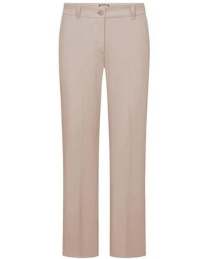 Seductive Straight Trousers - Neutro