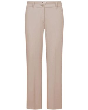 Seductive Straight Trousers - Neutro