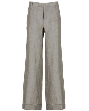 Brunello Cucinelli Wide Trousers - Grigio