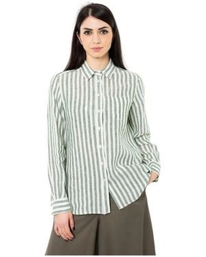 Weekend by Maxmara Overhemden ,Groen ,Camicia Classica - Grijs