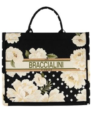Braccialini Große Henkeltasche - Schwarz