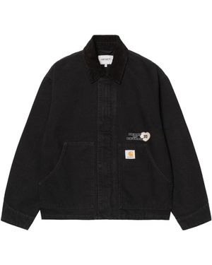 Carhartt Schwarze Grafik Baumwolljacke