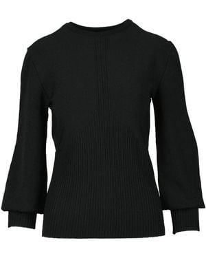 Alberta Ferretti Round-Neck Knitwear - Black