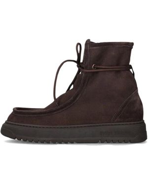 Sneaky Steve Lace-Up Boots - Brown