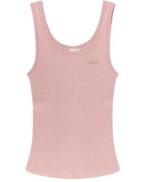 Chloé Sleeveless Tops - Roze