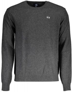 La Martina Round-Neck Knitwear - Grey