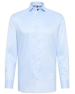 Eterna Klassisches Blaues Business-Hemd Für Herren