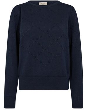 Freequent Round-Neck Knitwear - Blauw