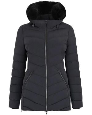 Moose Knuckles Jassen ,Zwart ,Nylon Roselawn Down Jacket