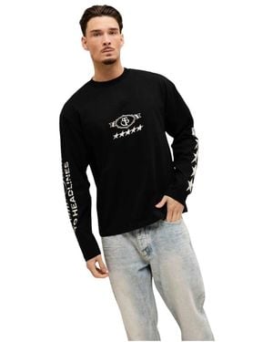 Off The Pitch Long Sleeve Tops - Noir