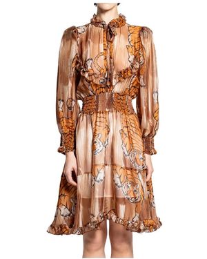 5 PROGRESS Midi Dresses - Marrone