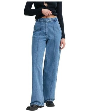 REMAIN Birger Christensen Wide Jeans - Bleu