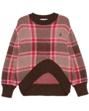 The Attico Rundhals-Strickware - Rot