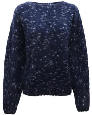 SOLOTRE M3195X Mohair-Blend Trui - Blauw