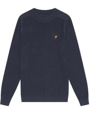 Lyle & Scott Round-Neck Knitwear - Blue